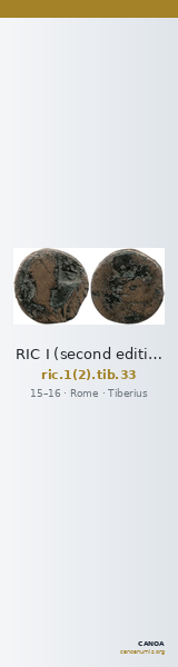 RIC I (second edition) Tiberius 33 — CANOA