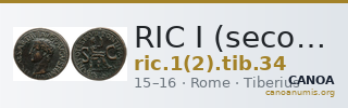 RIC I (second edition) Tiberius 34 — CANOA