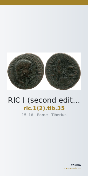 RIC I (second edition) Tiberius 35 — CANOA