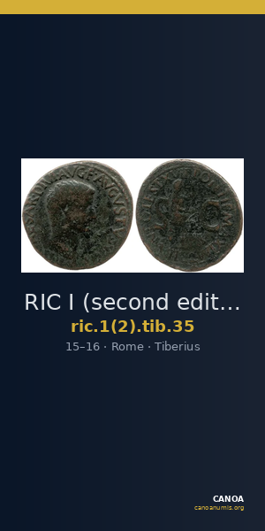 RIC I (second edition) Tiberius 35 — CANOA