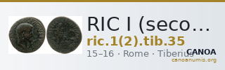 RIC I (second edition) Tiberius 35 — CANOA