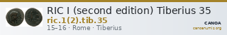 RIC I (second edition) Tiberius 35 — CANOA