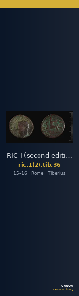 RIC I (second edition) Tiberius 36 — CANOA