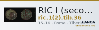 RIC I (second edition) Tiberius 36 — CANOA