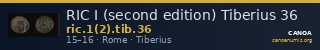 RIC I (second edition) Tiberius 36 — CANOA