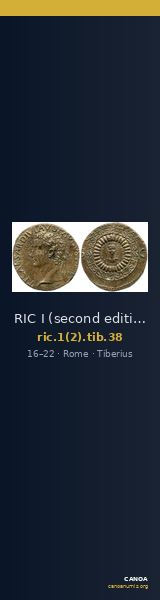 RIC I (second edition) Tiberius 38 — CANOA