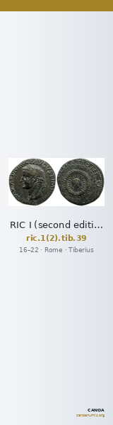 RIC I (second edition) Tiberius 39 — CANOA