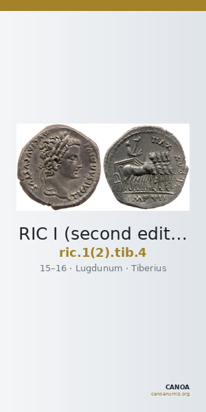 RIC I (second edition) Tiberius 4 — CANOA