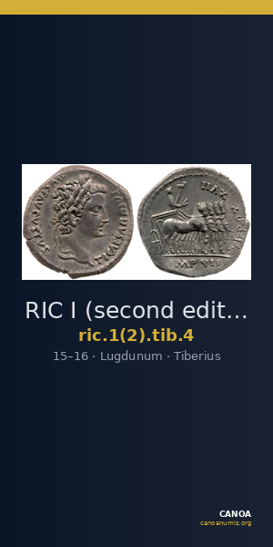 RIC I (second edition) Tiberius 4 — CANOA