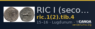 RIC I (second edition) Tiberius 4 — CANOA