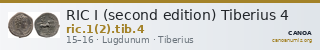 RIC I (second edition) Tiberius 4 — CANOA