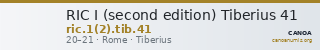 RIC I (second edition) Tiberius 41 — CANOA