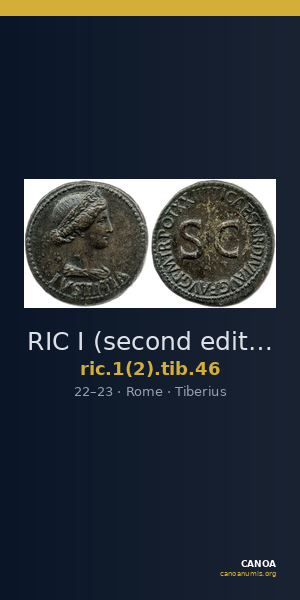 RIC I (second edition) Tiberius 46 — CANOA