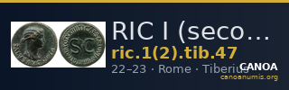 RIC I (second edition) Tiberius 47 — CANOA