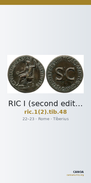 RIC I (second edition) Tiberius 48 — CANOA