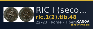 RIC I (second edition) Tiberius 48 — CANOA