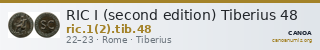 RIC I (second edition) Tiberius 48 — CANOA
