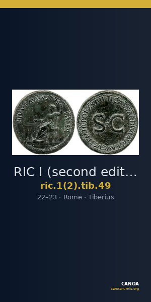 RIC I (second edition) Tiberius 49 — CANOA
