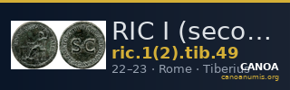 RIC I (second edition) Tiberius 49 — CANOA