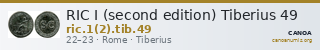 RIC I (second edition) Tiberius 49 — CANOA