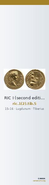 RIC I (second edition) Tiberius 5 — CANOA