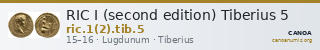 RIC I (second edition) Tiberius 5 — CANOA
