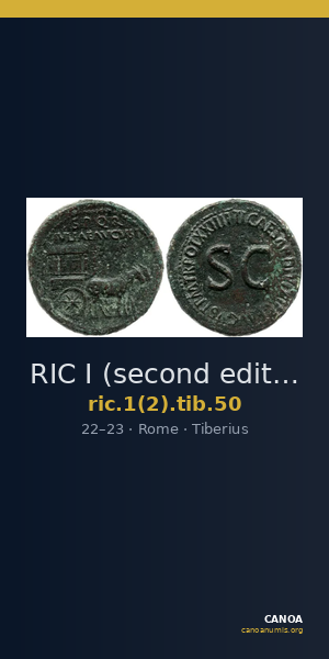 RIC I (second edition) Tiberius 50 — CANOA