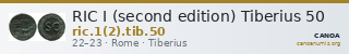 RIC I (second edition) Tiberius 50 — CANOA