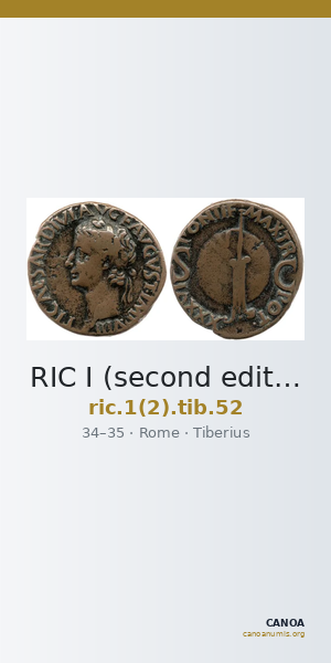 RIC I (second edition) Tiberius 52 — CANOA