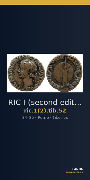RIC I (second edition) Tiberius 52 — CANOA