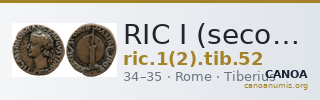 RIC I (second edition) Tiberius 52 — CANOA