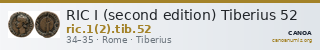 RIC I (second edition) Tiberius 52 — CANOA