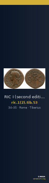 RIC I (second edition) Tiberius 53 — CANOA