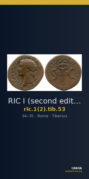 RIC I (second edition) Tiberius 53 — CANOA