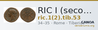 RIC I (second edition) Tiberius 53 — CANOA