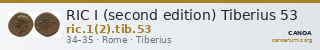 RIC I (second edition) Tiberius 53 — CANOA