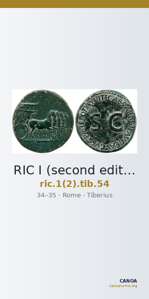 RIC I (second edition) Tiberius 54 — CANOA