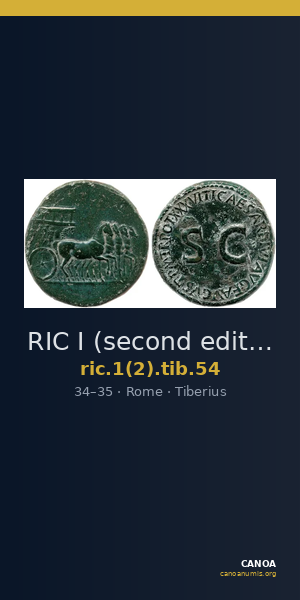 RIC I (second edition) Tiberius 54 — CANOA