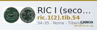 RIC I (second edition) Tiberius 54 — CANOA