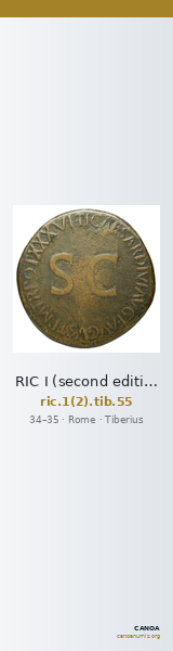 RIC I (second edition) Tiberius 55 — CANOA