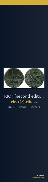 RIC I (second edition) Tiberius 56 — CANOA
