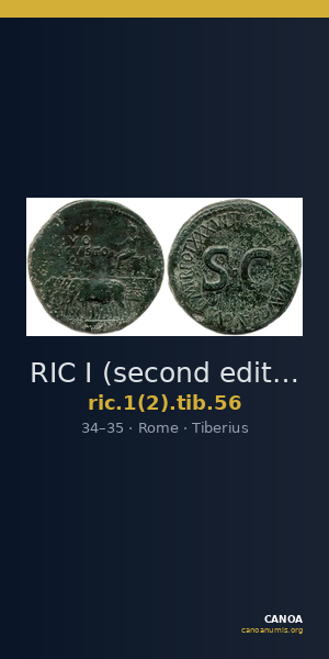 RIC I (second edition) Tiberius 56 — CANOA