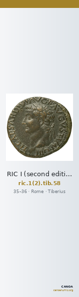 RIC I (second edition) Tiberius 58 — CANOA