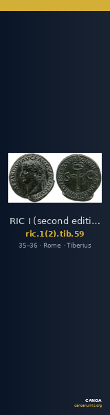 RIC I (second edition) Tiberius 59 — CANOA