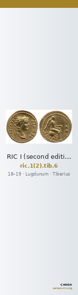 RIC I (second edition) Tiberius 6 — CANOA