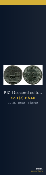 RIC I (second edition) Tiberius 60 — CANOA