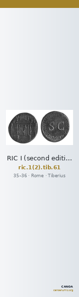 RIC I (second edition) Tiberius 61 — CANOA