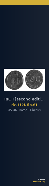 RIC I (second edition) Tiberius 61 — CANOA