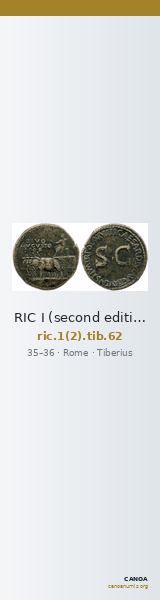 RIC I (second edition) Tiberius 62 — CANOA