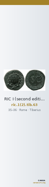RIC I (second edition) Tiberius 63 — CANOA